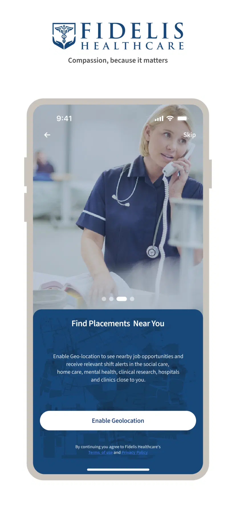 Fidelis Healthcare app screen 3